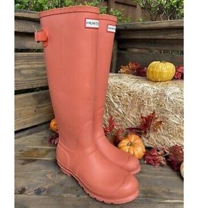 HUNTER Original adjustable rain boots, coral/pink